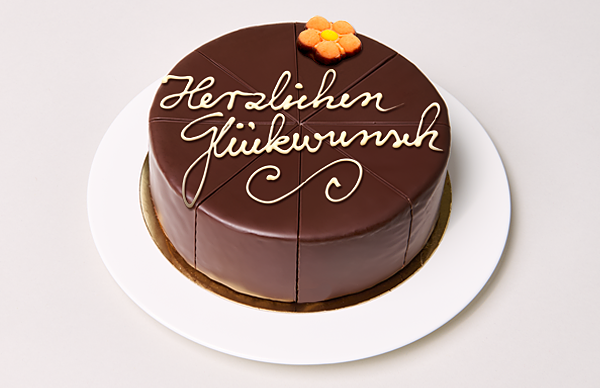 Sachertorte Glückwunsch