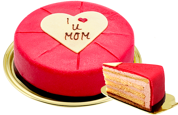 Himbeertorte „I love u MOM“