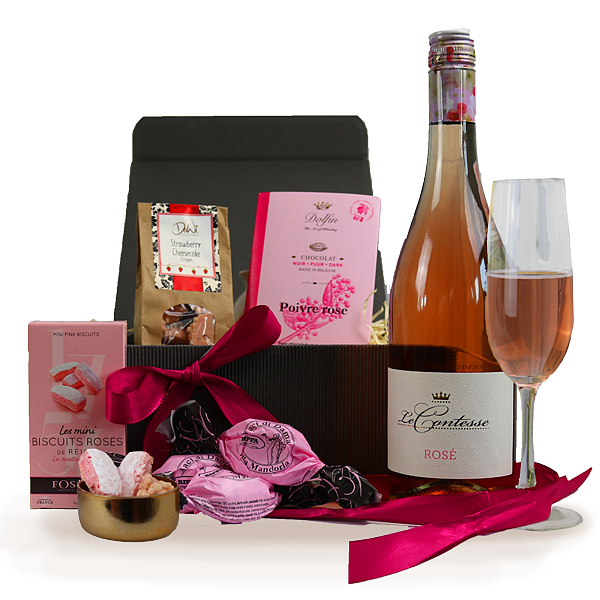 Geschenkbox Rosé