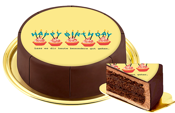 Motiv-Torte „Happy Birthday - Have a special birthday today..."